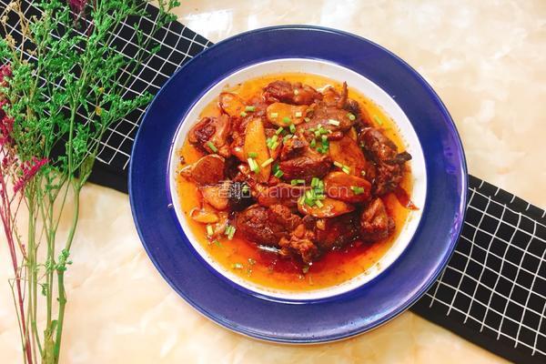 鸭肉烧茭白的做法图解8