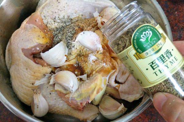 红酒香草烤鸡腿的做法图解6