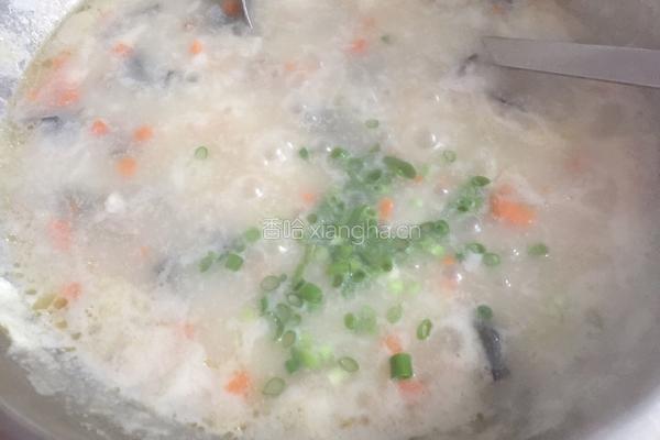 皮蛋瘦肉粥的做法图解7