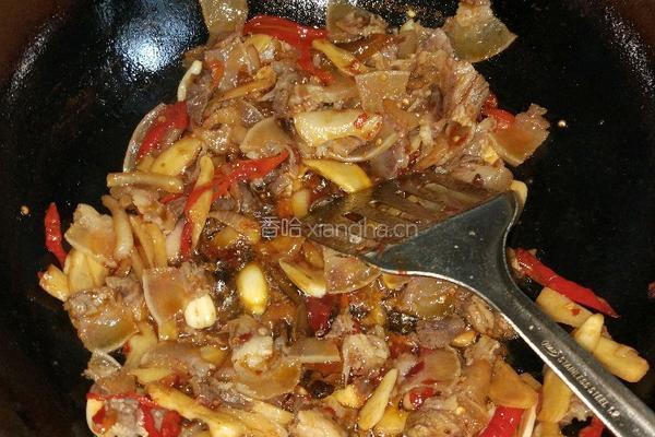 爆炒牛头肉的做法图解8