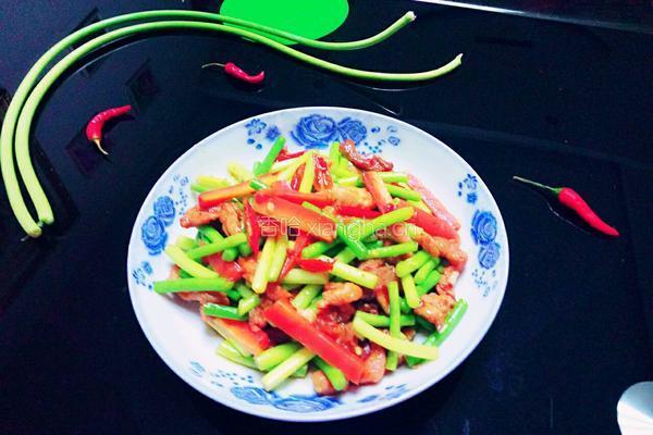 蒜台肉丝的做法图解10