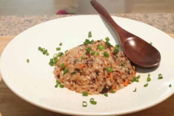 香菇酱炒饭的做法图解5