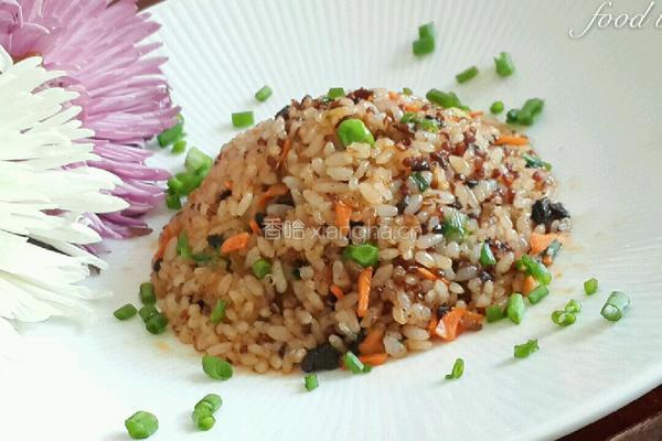 香菇酱炒饭的做法图解6