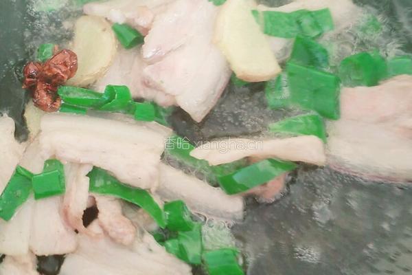 五花肉炖白菜粉条的做法图解3