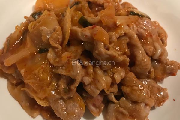 泡菜炒猪肉的做法图解5