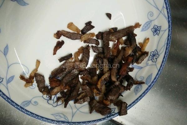 肉丝梅豆的做法图解4