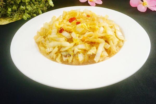 娃娃菜炒粉丝的做法图解1