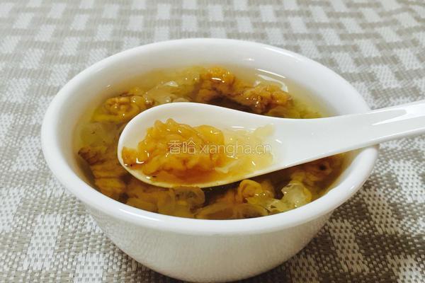 金耳银耳雪莲子桃胶羹的做法图解11