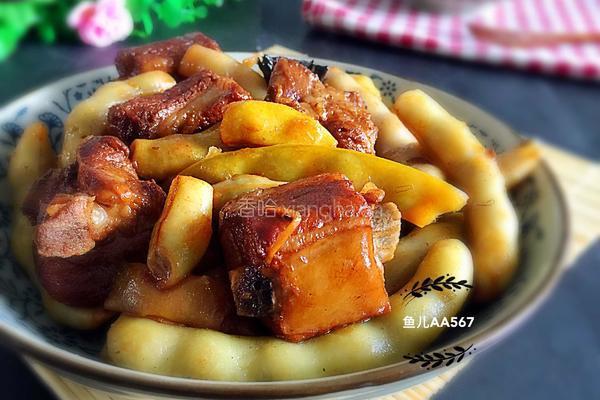 排骨炖豆角的做法图解14