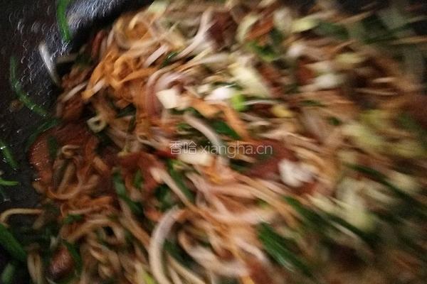 肉炒三丝的做法图解7