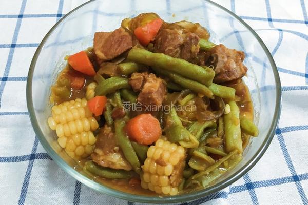 排骨炖豆角的做法图解8