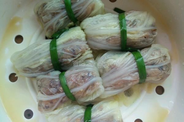 白菜肉卷的做法图解7