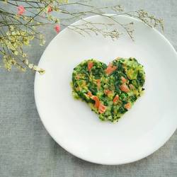 菠菜火腿鸡蛋饼的做法[图]