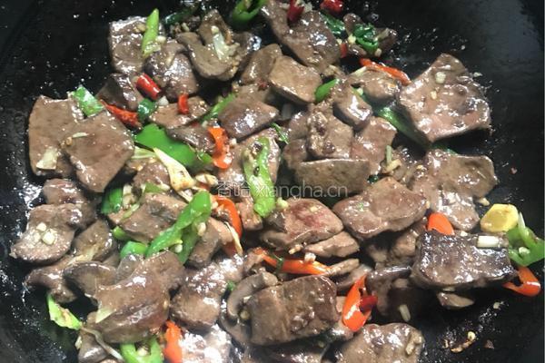 美味爆炒牛肝的做法图解8