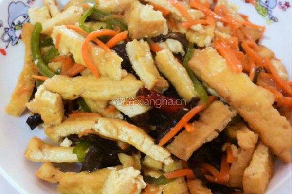 三丝炒豆腐的做法图解6
