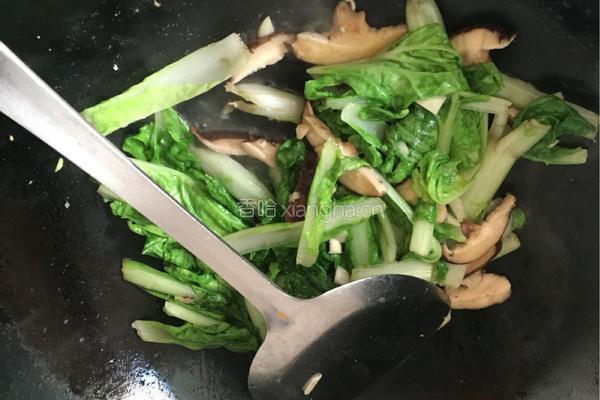 香菇青菜的做法图解4