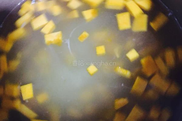 南瓜栗子小米粥的做法图解7