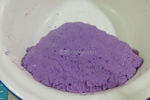 紫薯豆沙月饼的做法图解3