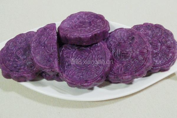 紫薯豆沙月饼的做法图解9