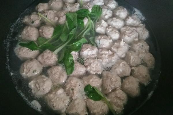 氽清汤肉丸的做法图解9