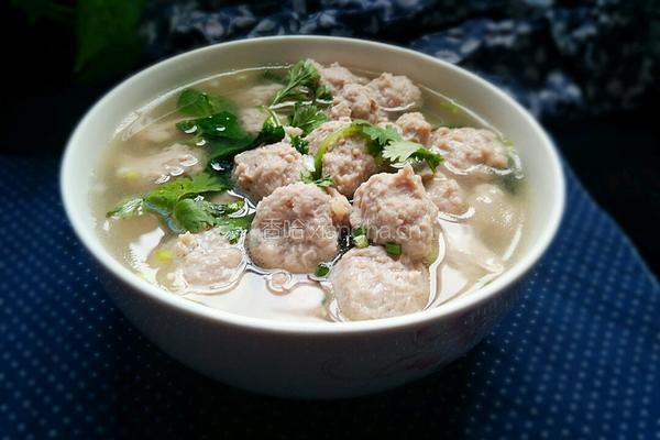 氽清汤肉丸的做法图解14