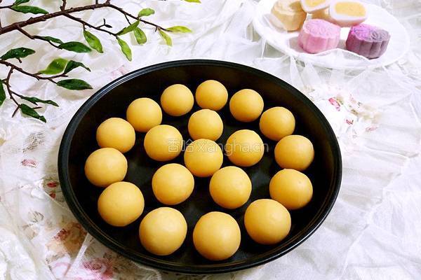 冰皮月饼（奶黄馅）的做法图解3