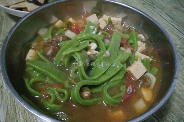 绿色菠菜面的做法图解7