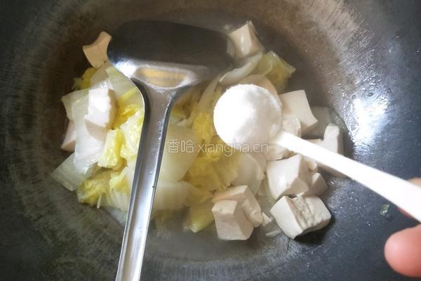 白菜烧豆腐的做法图解7