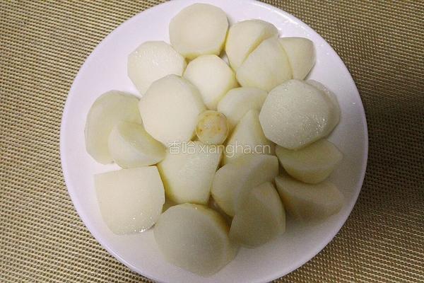 糖芋圆子栗羹汤的做法图解3