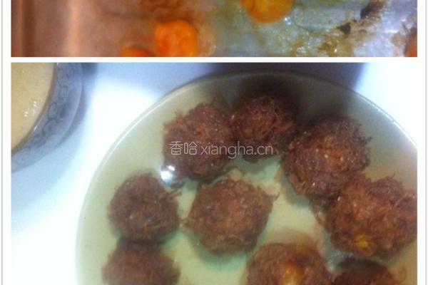 火龙果酥皮月饼（肉松蛋黄陷）的做法图解4