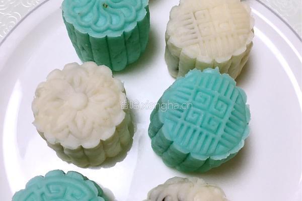 紫薯红豆馅月饼的做法图解7