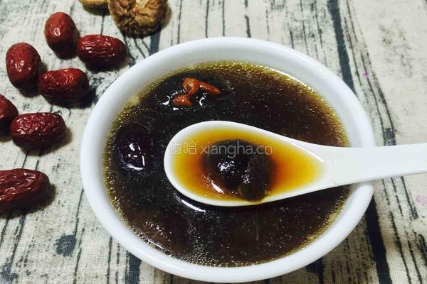 黑沙海参冬菇猪骨炖汤的做法图解12