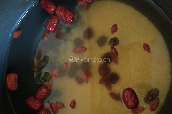桂圆红枣小米粥的做法图解4