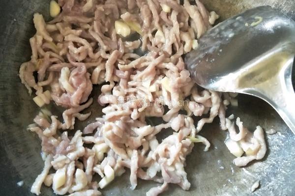 蒜薹炒肉丝的做法图解7
