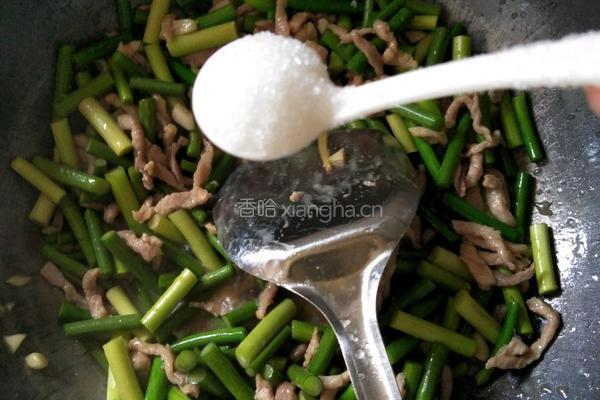 蒜薹炒肉丝的做法图解10
