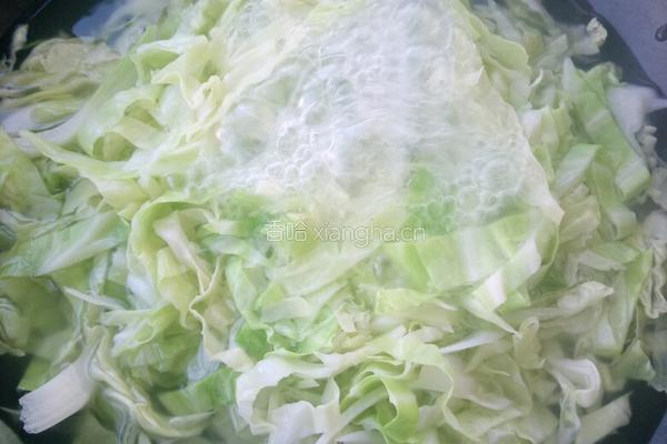 凉拌包菜丝的做法图解2