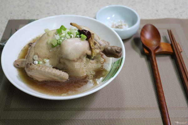 韩国家常参鸡汤的做法图解8