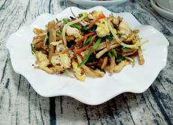 杂蔬肉末鸡蛋炒饼