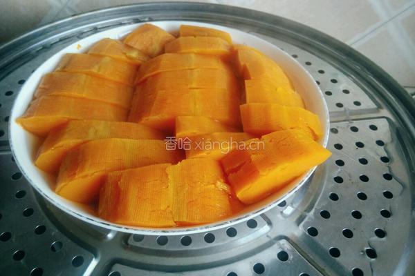 南瓜豆沙包的做法图解3
