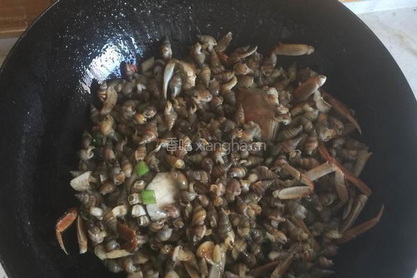 酱爆海螺丝的做法图解4