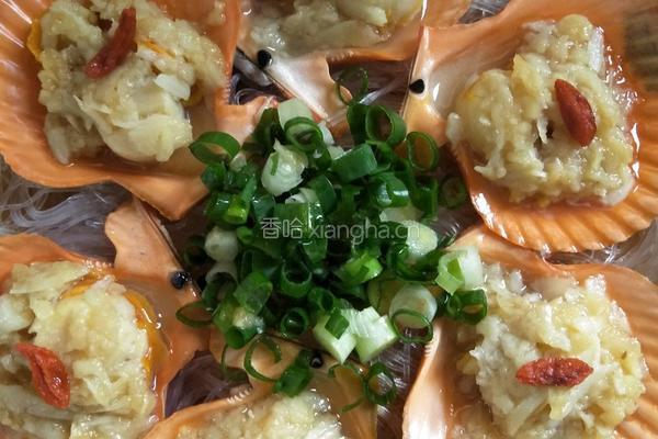 蒜蓉粉丝蒸扇贝的做法图解17