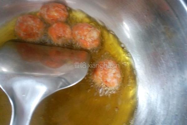 胡萝卜肉馅丸子的做法图解7
