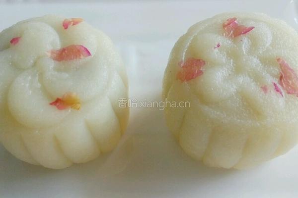 玫瑰花冰皮月饼的做法图解14