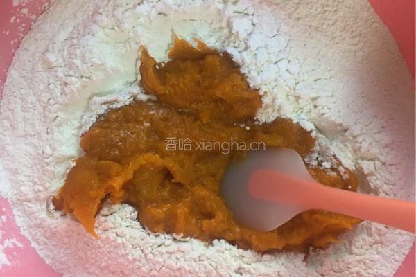 南瓜紫薯豆豆包的做法图解12