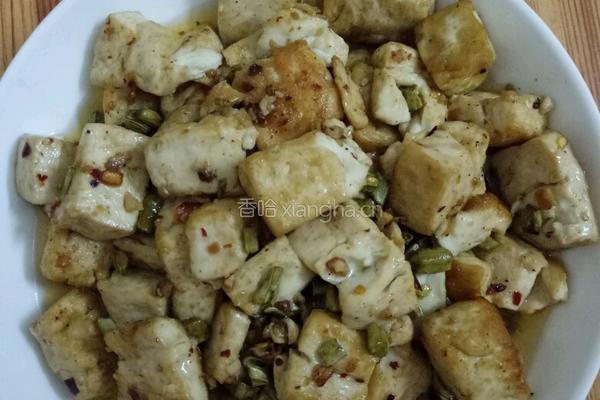 酸豆角豆腐的做法图解5