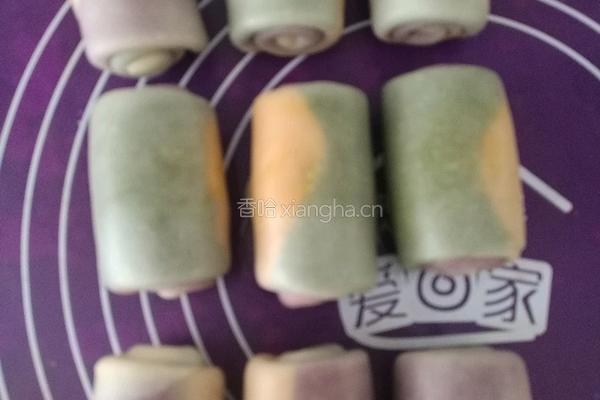 彩色芋头酥的做法图解15