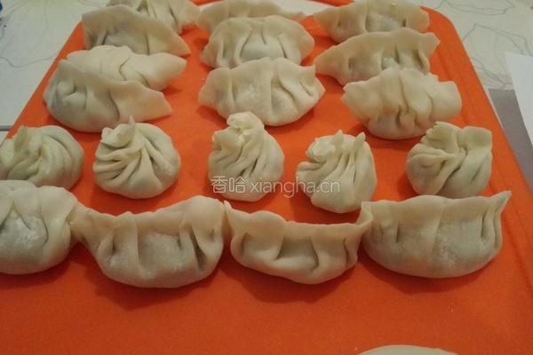 小葱香菇豆腐馅水饺的做法图解5