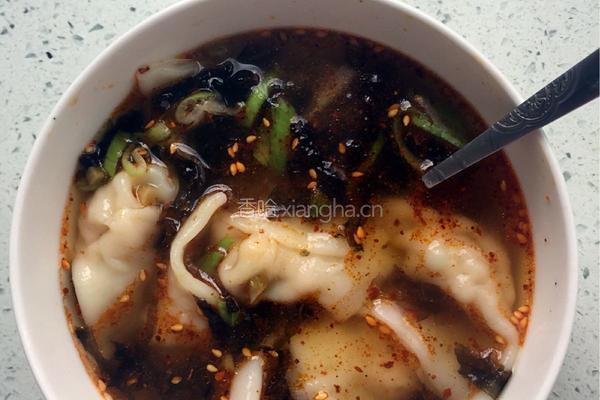 猪肉大葱混沌的做法图解4