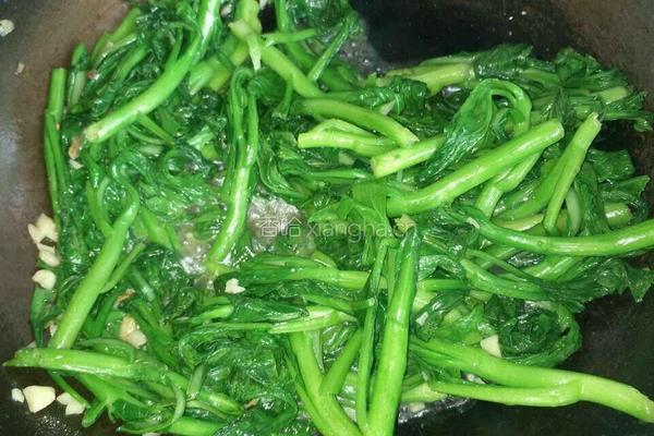 蒜蓉炒菜心的做法图解5