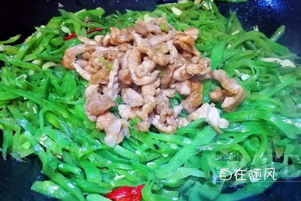 眉豆肉丝的做法图解8